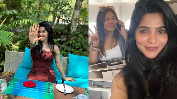 Divyabharathi Photos : தனது தோழியுடன் இலங்கைக்கு ஜாலியாக டூர் சென்றுள்ளார் திவ்யபாரதி.