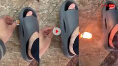सुट्टा पीने के लिए गजब का जुगाड़! चप्पल में ही बना ली सिगरेट और माचिस छिपाने की सीक्रेट जगह