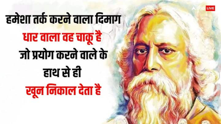 Rabindranath Tagore ke motivational Quotes Wishes anmol vichar in hindi ...