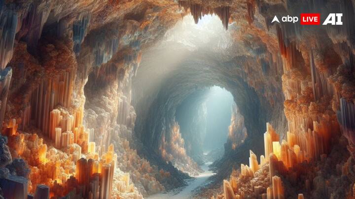 गुफा में 37 फुट (11 मीटर) लंबे और 3.3 फुट (एक मीटर) चौड़े क्रिस्टल हैं, जो कि सेलेनाइट जिप्सम (एक किस्म का सल्फेट मिनरल) के बने हुए हैं. ऐसा बताया जाता है कि यह गुफा 360 फुट (110 मीटर) में फैली है, जिसका अधिकतम वॉल्यूम 210,000 क्यूबिक फुट (छह हजार क्यूबिक मीटर) है. यह आकार में ओलंपिक स्विमिंग पूल से दोगुणा बड़ी मानी जाती है.