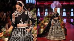 ब्लैक हेवी लहंगे के साथ ज्वैलरी कैसी पहनें? सोनाक्षी से लें जवाब