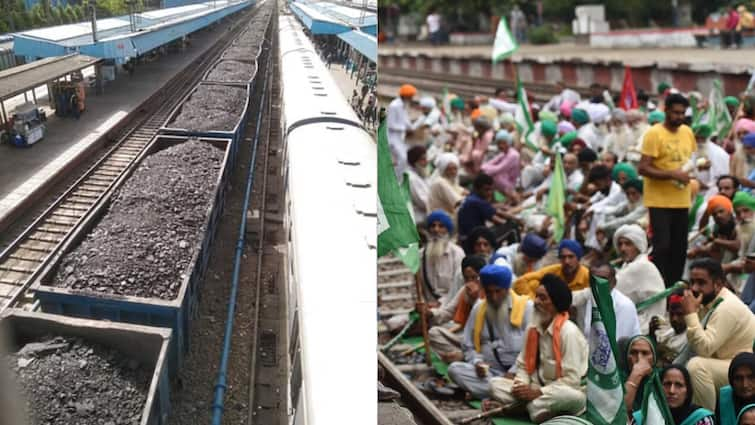 Punjab runs out coal stocks as farmers protestong on railway tracks Farmers Protest: ਥਰਮਲ ਪਲਾਂਟਾਂ 'ਚੋਂ ਮੁੱਕ ਰਿਹਾ ਕੋਲਾ; ਤਿੰਨ ਦਿਨਾਂ ਤੋਂ ਸਟੇਸ਼ਨ 'ਤੇ ਹੀ ਖੜ੍ਹੀ ਮਾਲ ਗੱਡੀ; ਲਗਣਗੇ ਬਿਜਲੀ ਦੇ ਲੰਬੇ ਕੱਟ?