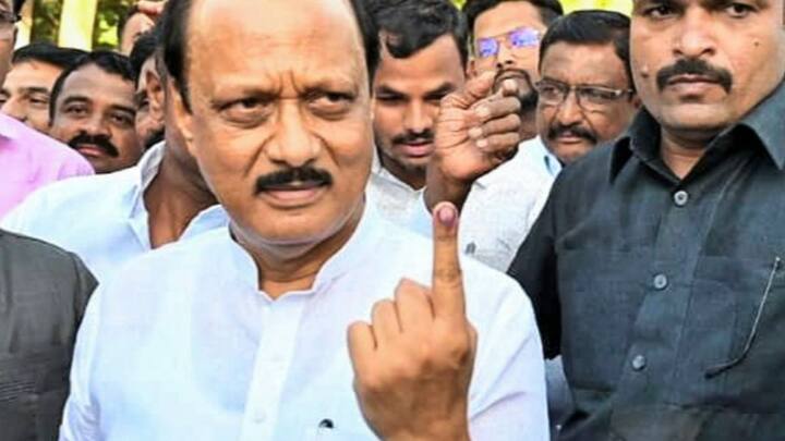 Maharashtra Deputy CM Ajit Pawar in Baramati. (image source: PTI)