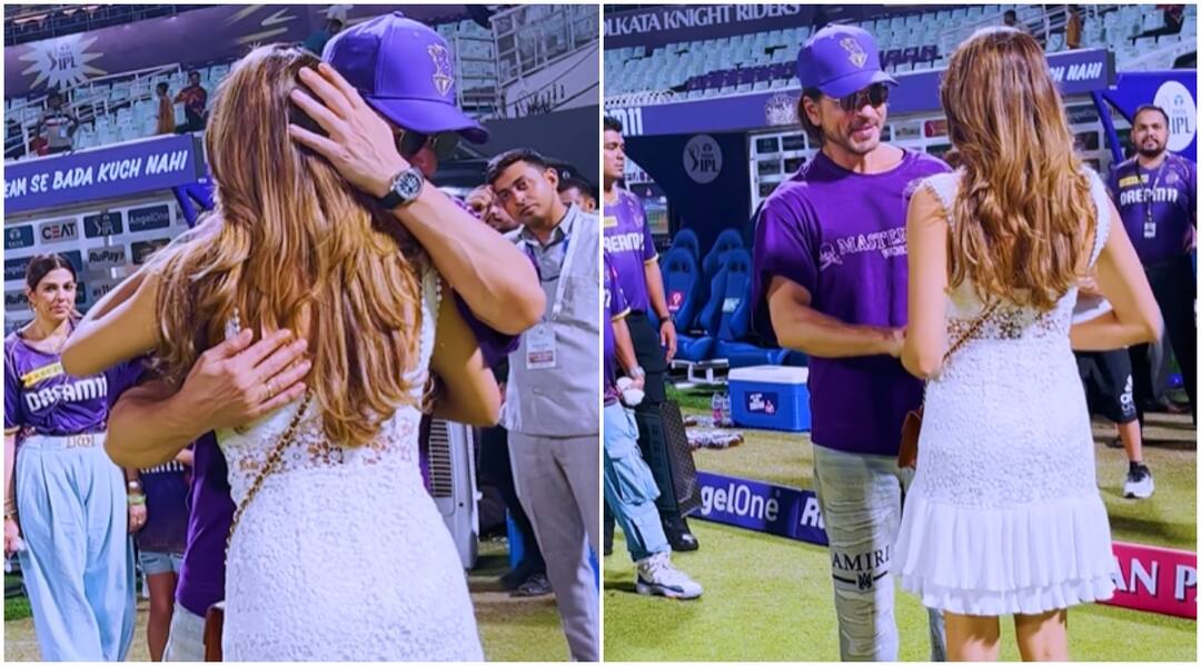 Viral Video: शाहरुख खान ने पृथ्वी शॉ की रुमर्ड गर्लफ्रेंड को लगाया गले, आग की तरह वायरल हुआ वीडियो Shah Rukh Khan Hugs Prithvi Shaw Rumoured Girlfriend Nidhhi Tapadiaa Watch Video Viral Video: शाहरुख खान ने पृथ्वी शॉ की रुमर्ड गर्लफ्रेंड को लगाया गले, आग की तरह वायरल हुआ वीडियो