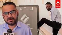 Gujarat Elections 2024 | ’’கை இல்லனா என்ன..அதான் கால் இருக்கே!’’காலால் வாக்களித்த மாற்றுத்திறனாளி