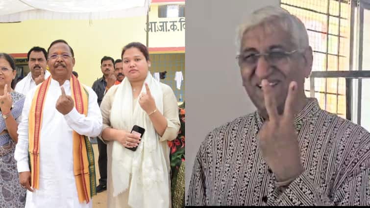 Lok Sabha Election 2024 Phase 3 Voting TS Singh Deo, Ramvichar Netam, Shyam Bihari Jaiswal cast vote ANN Chhattisgarh: दिग्गजों में भी दिखा लोकतंत्र के महापर्व का उत्साह, टीएस सिंहदेव ने मुंबई से पहुंचकर किया मतदान