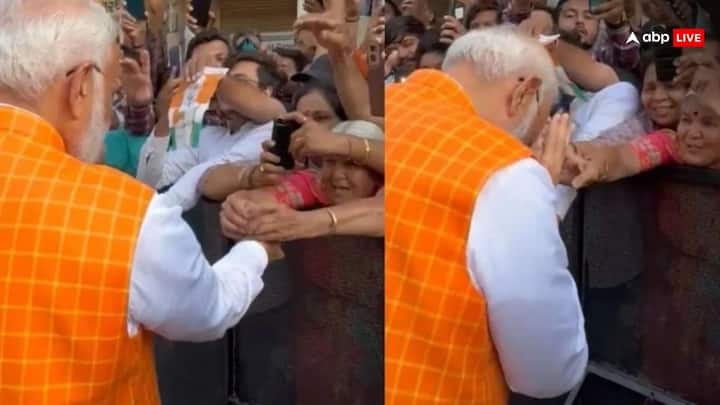 एक बुजुर्ग महिला तो पीएम मोदी को राखी बांधती भी नजर आई. पीएम मोदी ने भी लोगों का धन्यावद अदा किया.