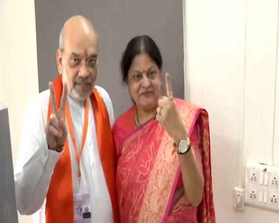 LokSabha Election Voting : અમિત શાહે નારાણપુરામાં પરિવાર સાથે કર્યુ મતદાન