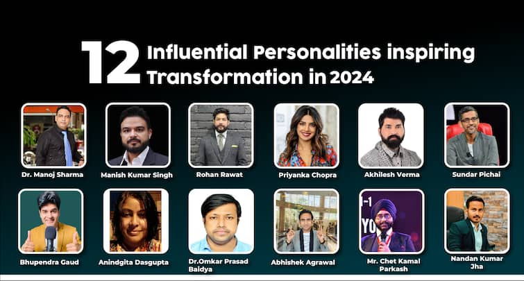 Meet 12 Influential Personalities inspiring Transformation in 2024