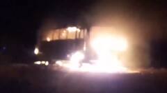 4 EVMs Damaged As Fire Breaks Out In Bus Carrying Polling Personnel Near MP's Betul LS Constituency