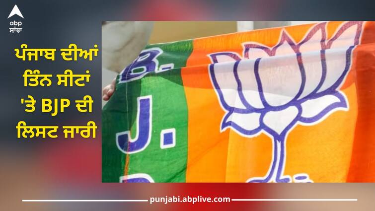 BJP list released for three seats in Punjab, Arvind Khanna got ticket from Sangrur seat BJP Candidate List: ਪੰਜਾਬ ਦੀਆਂ ਤਿੰਨ ਸੀਟਾਂ 'ਤੇ BJP ਦੀ ਲਿਸਟ ਜਾਰੀ, ਸੰਗਰੂਰ ਸੀਟ ਤੋਂ ਅਰਵਿੰਦ ਖੰਨਾ ਨੂੰ ਮਿਲੀ ਟਿਕਟ