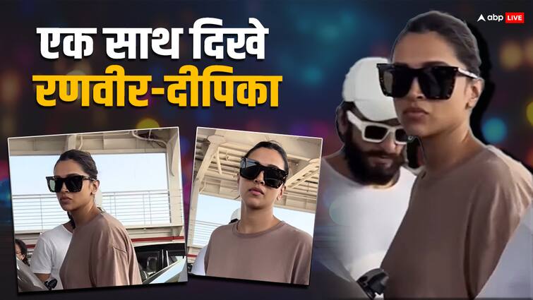 ranveer singh deepika padukone spotted together after deleting wedding pics fans asked baby bump शादी की तस्वीरें डिलीट करने के बाद एक साथ दिखे रणवीर सिंह और दीपिका पादुकोण, फैंस बोले- 'प्रेग्नेंट नहीं लग रहीं'