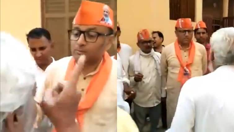 BJP MLA Saurabh Srivastava fierce protest against in Varanasi Video Viral on Social Media Watch ann वाराणसी में BJP विधायक का जमकर हुआ विरोध, सोशल मीडिया पर Video वायरल, जानें पूरा मामला