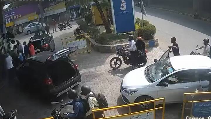 Amanatullah Khan Son Thrashes Petrol Pump Employee Noida Sector 95 Police Register Case Caught On Camera: AAP MLA Amanatullah Khan's Son Thrashes Petrol Pump Staff