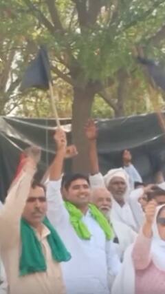 काले झंडे दिखाने पर बुरी तरह भड़के JJP उम्मीदवार | shorts