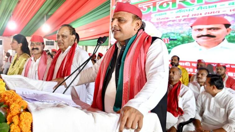 Lok Sabha Elections 2024 Samajwadi Party Chief Akhilesh Yadav Bahraich Rally Said BJP locked not Ram Mandir 'राम मंदिर पर नहीं बीजेपी पर लगेगा ताला', सुहेलदेव की धरती पर अखिलेश यादव का ऐलान