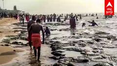 Thiruchendhur beach : திருச்செந்தூரில் உள்வாங்கிய கடல்! ஆபத்தை உணராத பக்தர்கள்