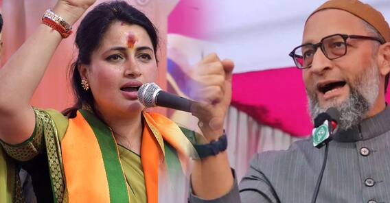 MP Navneet Kaur on Owaisi Brothers | ఒవైసీ బ్రదర్స్ ఆట కట్టించడానికి 15 సెకన్లు చాలంటున్ననవనీత్ కౌర్