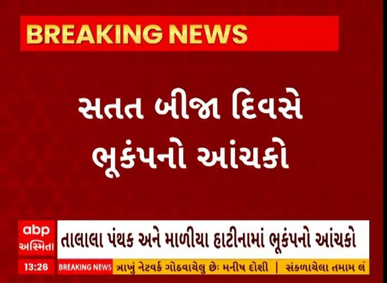 Earthquake: 3.7 magnitude earthquake again in Gir Somnath, Dara, Talala and Mallya Hatena in Junagadh…