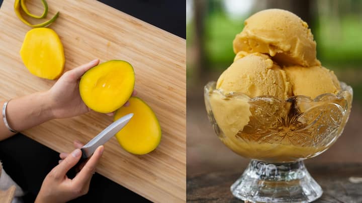 Mango Ice Cream : வெயில் காலத்தில் மட்டும் கிடைக்கும் மாம்பழத்தை வைத்து சுவையான ஐஸ்கிரீமை செய்வது எப்படி என்று பார்க்கலாம்.