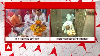 Ravi Kishan Performs Puja Before Filing Nomination From Gorakhpur Seat | ABP News