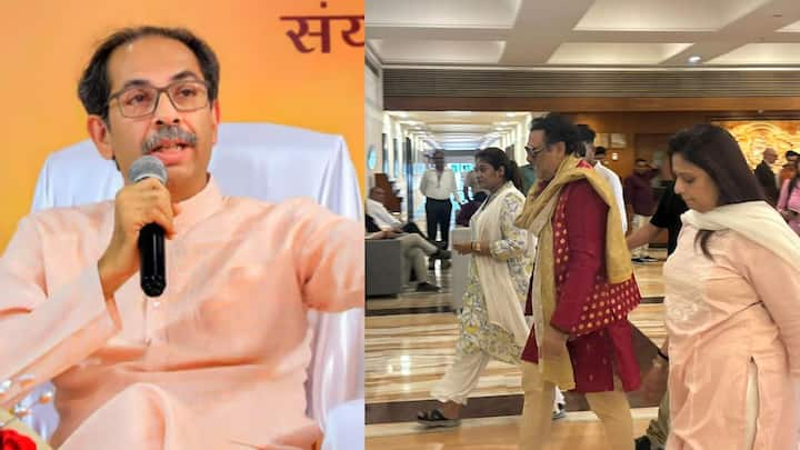 Uddhav Thackeray and Govinda, Chhatrapati Sambhajinagar :  शिवसेनेत प्रवेश केलेल्या अभिनेता गोविंदाला ठाकरे गटाचे प्रमुख उद्धव ठाकरे यांच्यामुळे 20 मिनीटे हॉटेलबाहेर थांबावं लागलं.