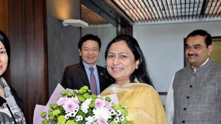 প্রীতি যুক্ত হওয়ার আগে আদানি গোষ্ঠীর কর্পোরেট সোশ্যাল রেসপন্সিবিলিটি বিভাগের বাজেট ছিল ৯৫ কোটি টাকা। প্রীতির পরামর্শেই তা বাড়িয়ে ১২৮ কোটি টাকা করেন গৌতম। ছবি: ট্যুইটার হ্যান্ডল থেকে সংগৃহীত।