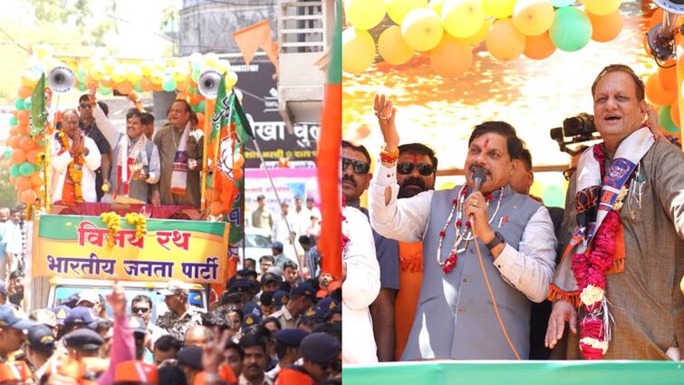 MP Lok Sabha Election 2024 CM Mohan Yadav road show in Indore attack on congress ann MP News: 'मैदान छोड़कर भाग रहे...', इंदौर में रोड शो के दौरान कांग्रेस के लिए और क्या बोले CM मोहन यादव?