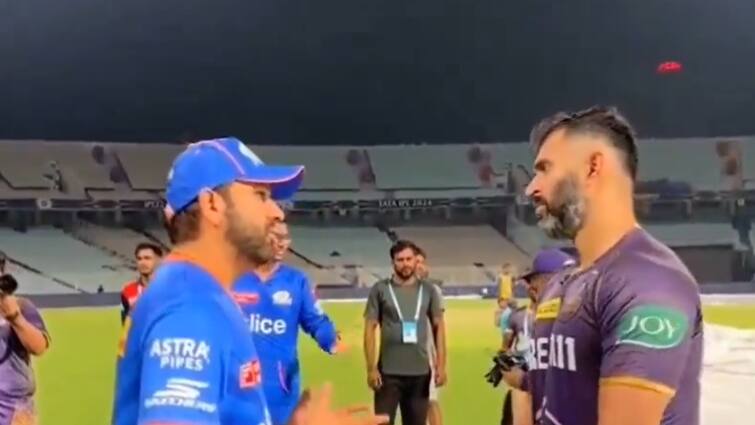 Watch: 'मैं मुंबई से..., ये मेरा लास्ट है...', अगले साल IPL में नहीं खेलेंगे रोहित शर्मा? वायरल वीडियो देख टूट जाएगा दिल rohit sharma may leave mumbai indians after ipl 2024 video with abhishek nayar goes viral Watch: 'मैं मुंबई से..., ये मेरा लास्ट है...', अगले साल IPL में नहीं खेलेंगे रोहित शर्मा? वायरल वीडियो देख टूट जाएगा दिल