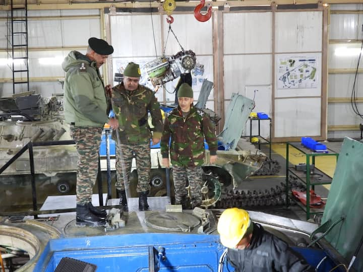 The unique maintenance facility promotes enhanced Serviceability & Mission Reliability of and keeps the Combat Fleet operationally ready even in rugged terrain and challenging weather with temperature dipping down to minus 40°, according to the Army. (Source: X/@adgpi)