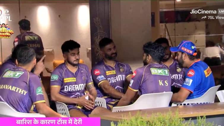 Rohit Sharma intense meeting with KKR coaches players after video goes viral on social media IPL 2024 latest sports news IPL 2024: अगले सीजन कोलकाता का हिस्सा होंगे रोहित शर्मा? KKR कोच और प्लेयर संग मीटिंग के बाद मिले संकेत