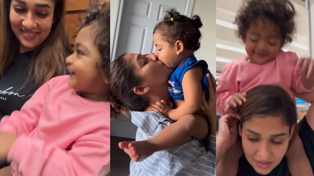watch video vignesh shivan posts video of nayanthara and sons cute moments Watch Video: நயன்தாரா அம்மாவா எப்பவும் டாப்.. மகன்களை தோளில் தாங்கும் க்யூட் வீடியோ! விக்னேஷ் சிவன் நெகிழ்ச்சி!