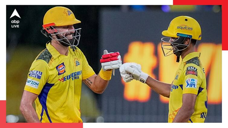 IPL 2024 CSK vs RR Match Highlights Chennai Super Kings won by 5 wickets against Rajasthan Royals to stay in play off race at M Chidambaram Stadium CSK vs RR Match Highlights: কেকেআরকে স্বস্তি দিয়ে রাজস্থান-বধ চেন্নাইয়ের, প্লে অফের দৌড়ে ভাল জায়গায় ধোনিরা