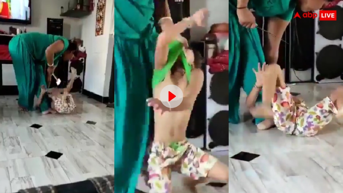 Video: बच्ची का गला दबा कर बेरहमी से पीटती दिखी महिला, सामने आया डरा देने वाला वीडियो