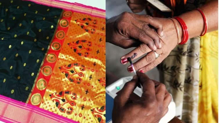 Women voting in Chhatrapati Sambhajinagar will get paithni sarees loksabha election 2024 मतदान करा, मोफत पैठणी मिळवा, मतदानादिवशी 'या' दुकानात महिलांसह पुरुषांना विशेष ऑफर