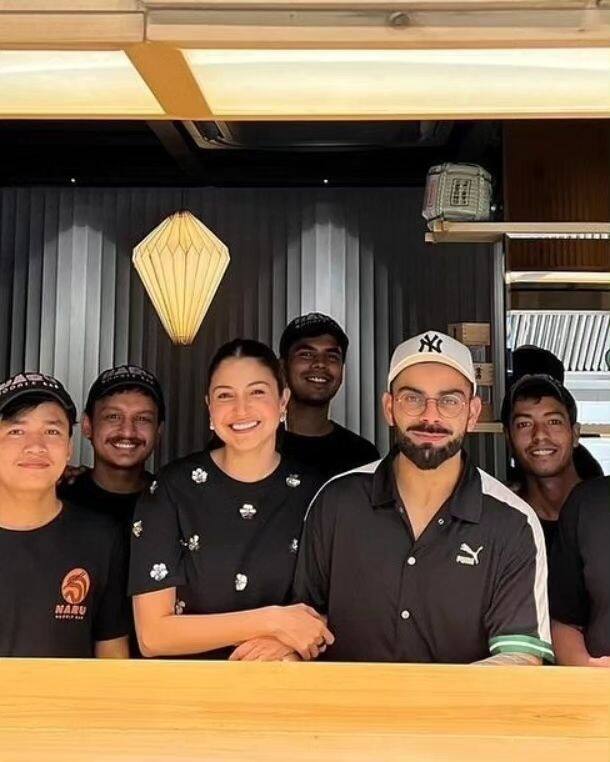 बेटे अकाय के जन्म के बाद पहली बार डिनेर डेट पर स्पॉट हुए अनुष्का शर्मा और विराट कोहली, कपल ने की ब्लैक में ट्विनिंग