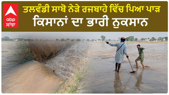 Talwandi Sabo |ਤਲਵੰਡੀ ਸਾਬੋ ਨੇੜੇ ਰਜਬਾਹੇ ਵਿੱਚ ਪਿਆ ਪਾੜ - ਕਿਸਾਨਾਂ ਦਾ ਭਾਰੀ ਨੁਕਸਾਨ