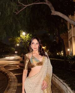 Nitibha kaul: સાડી લૂકમાં ખૂબ જ હોટ લાગે છે નિતિભા કૌલ, જુઓ શાનદાર તસવીરો