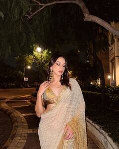 Nitibha kaul: સાડી લૂકમાં ખૂબ જ હોટ લાગે છે નિતિભા કૌલ, જુઓ શાનદાર તસવીરો