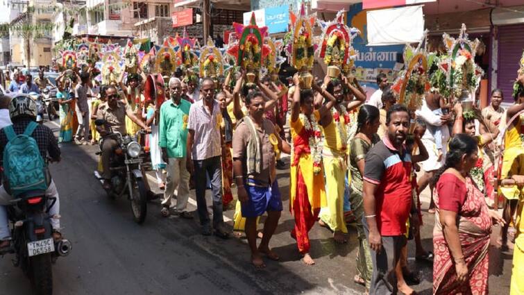 Thanjavur papanasam Amman temples festivals - TNN தஞ்சாவூர், பாபநாசம் பகுதி அம்மன் கோயில்களில் பால்குட விழா - திரளான பக்தர்கள் பங்கேற்பு