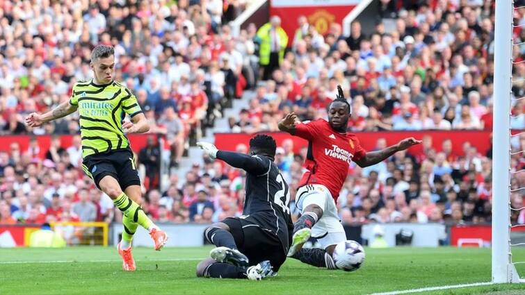 Arsenal beat Manchester United by solitary goal Premier League title to be decided on final day Arsenal vs Man United: ম্যান ইউনাইটেডের বিরুদ্ধে আর্সেনালের লিগ ডবল, শেষদিন নির্ধারিত হবে প্রিমিয়ার লিগ চ্যাম্পিয়ন