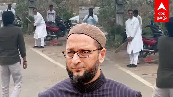 Asaduddin Owaisi plays cricket : கிரிக்கெட் ஆடிய ஓவைசி! குதூகலமான சிறுவர்கள்! பிரச்சார சுவாரஸ்யம்