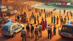 दांडी बीच पर पिकनिक मना रहा था परिवार, चार लोग समंदर में डूबे, तीन को बचाया गया