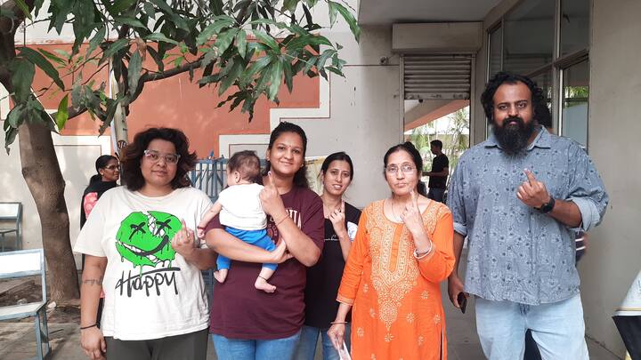 इंदौर के दिल्ली पब्लिक स्कूल मतदान केंद्र में वोट करने आए लोगों ने बातचीत के दौरान कहा कि उन्होंने अपने मताधिकार का प्रयोग राष्ट्र निर्माण के लिए किया. वोटर्स ने कहा कि भारत की प्रगति हो और भारत पूरी दुनिया में अपना नाम कमाए इसके लिए जरूरी है कि हम एक लोकतंत्र मजबूत खड़ा करें और कुछ लोकतंत्र के आधार पर जो सरकार बने वह पूरे विश्व में भारत का नाम रोशन करें.महंगाई के मुद्दों को लोग नकारते नहीं है लेकिन लोगों का कहना है कि महंगाई एक विषय है उसके अलावा भी कई ऐसे विषय हैं जिन पर आज सोचना जरूरी है.