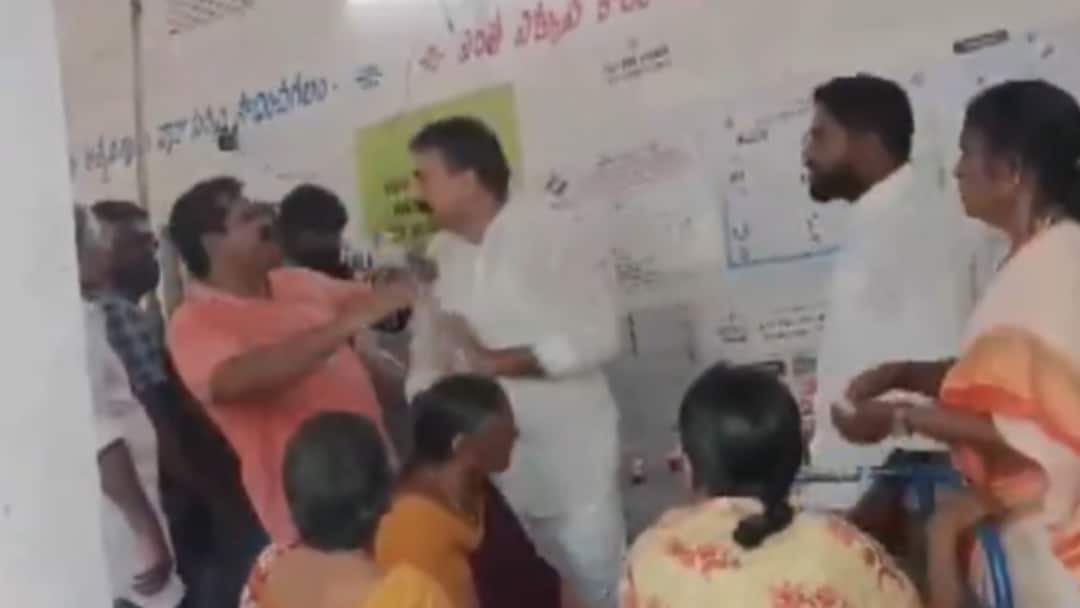 WATCH: YSRCP MLA Assaults Voter At Booth In Tenali During Andhra Pradesh Assembly Elections WATCH: YSRCP MLA Slaps Voter At Booth In Tenali During Andhra Pradesh Assembly Elections