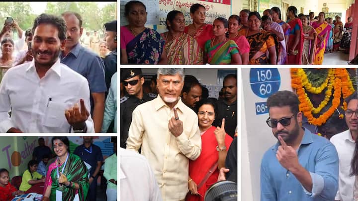 Andhra Pradesh And Telangana Polling Updates: సినీ రాజకీయ ప్రముఖులు తమ కేటాయించిన పోలింగ్ కేంద్రాల్లో ఓటుహక్కును వినియోగించుకున్నారు.