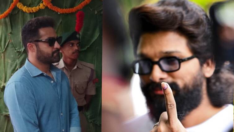 Cinema celebrities voted enthusiastically in Andhra Pradesh Assembly elections AP Assembly Elections: ஆந்திர சட்டமன்ற தேர்தலில் விறுவிறு வாக்குப்பதிவு - ஆர்வமுடன் வாக்களித்த பிரபலங்கள்!