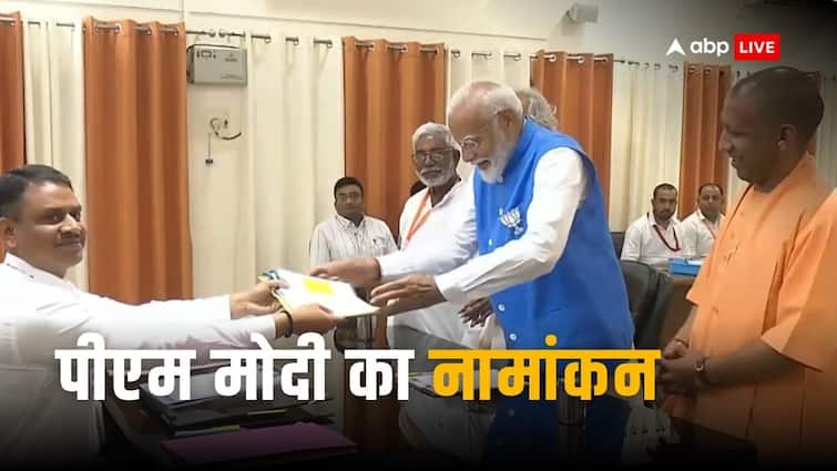PM Modi Filed Nomination Form Varanasi Banaras BJP Over Lok Sabha Election 2024 पीएम मोदी ने वाराणसी से तीसरी बार किया नामांकन, साथ दिखे सीएम योगी, जानें कौन-कौन हुआ शामिल