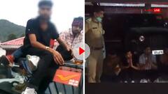 केदारनाथ जाने से पहले थार पर बैठकर पी रहे थे शराब, पुलिस ने पकड़ा तो हाथ जोड़कर मांगने लगे माफी
