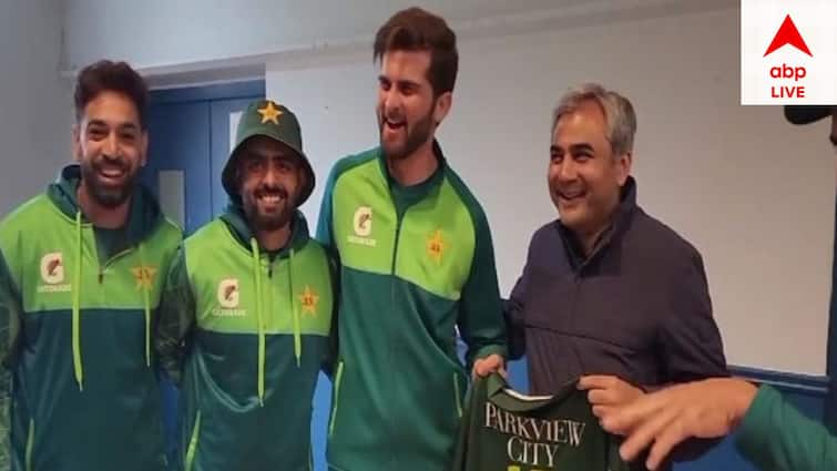 PCB presents special jerseys to Babar Azam, Shaheen Afridi for their respective achievements